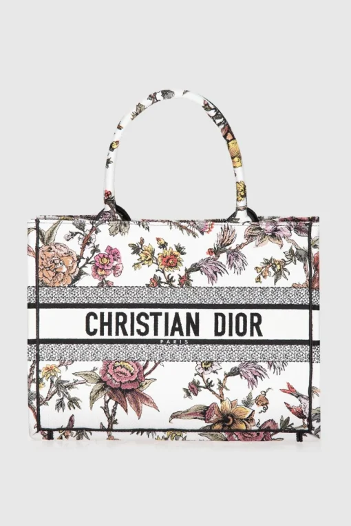 DIOR White cotton bag for women