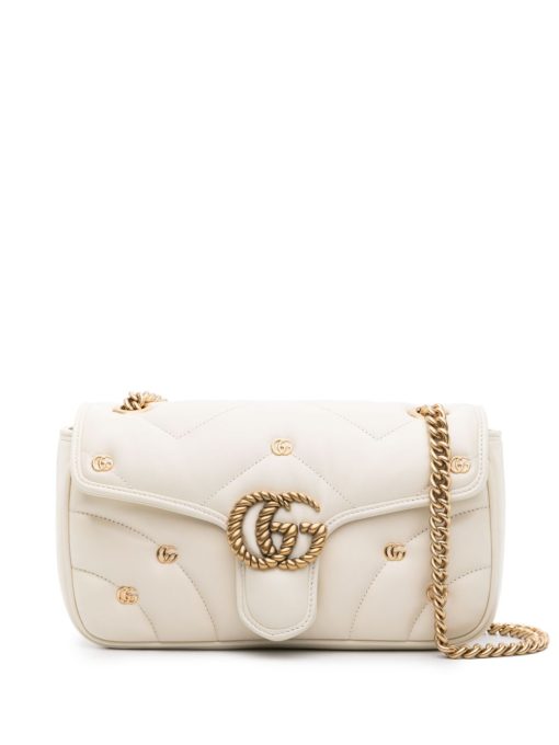 Gucci small GG Marmont White shoulder bag