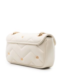 Gucci small GG Marmont White shoulder bag