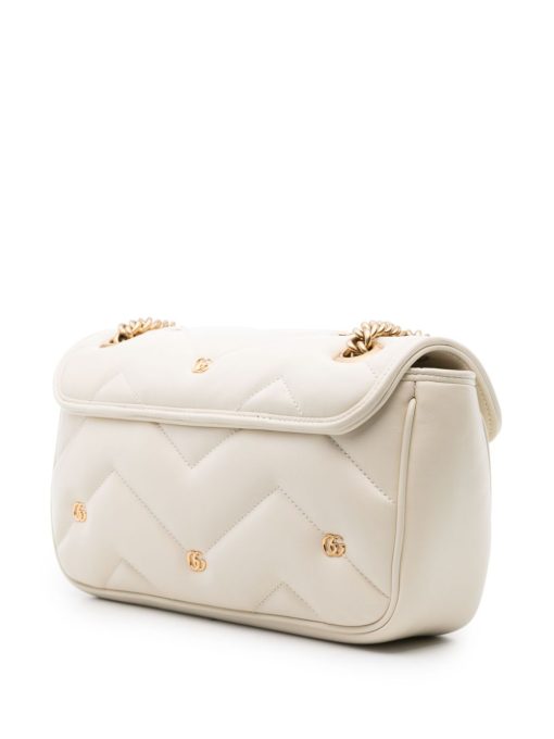 Gucci small GG Marmont White shoulder bag