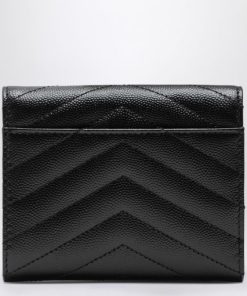 YSL Black Monogram small wallet