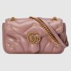 Gucci GG MARMONT SMALL ROSE BEIGE LEATHER BAG