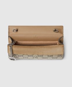 GUCCI GG Supreme Super Mini Dionysus Bag Taupe