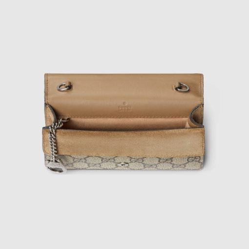 GUCCI GG Supreme Super Mini Dionysus Bag Taupe