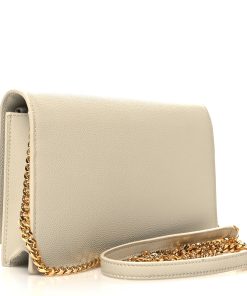 YSL Grain De Poudre Classic Kate Chain Wallet Crema Soft