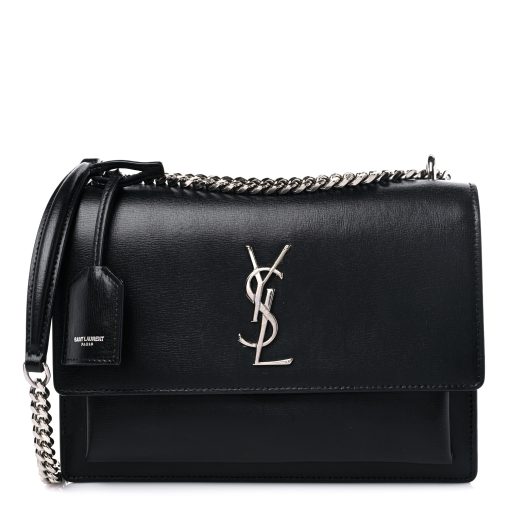 YSL Calfskin Medium Monogram Sunset Black