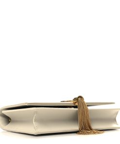 YSL Grain De Poudre Classic Kate Chain Wallet Crema Soft