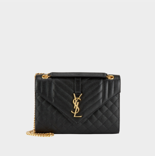 YSL Matelassé Leather Medium Envelope Bag