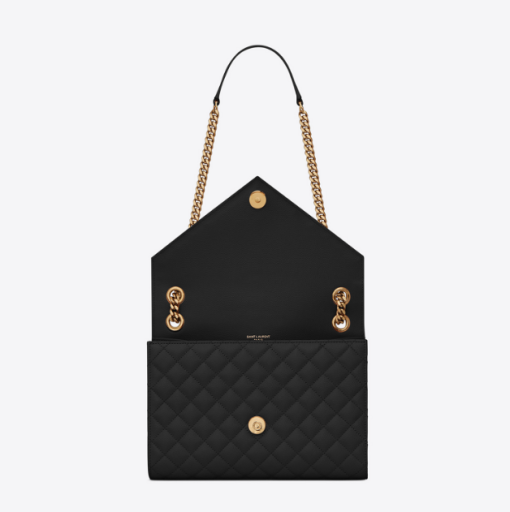 YSL Matelassé Leather Medium Envelope Bag