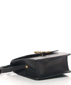 YSL Smooth Calfskin North South Kaia Satchel Black