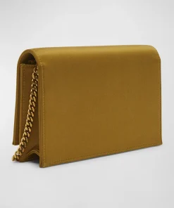 YSL PARIS Tan Leather Kate Tassel Wallet On Chain