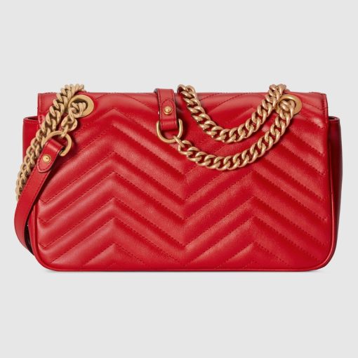 GUCCI GG MARMONT SMALL RED BAG