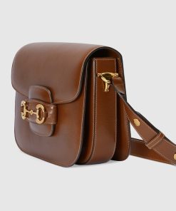 GUCCI HORSEBIT 1955 BROWN SMALL BAG