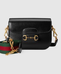 GUCCI HORSEBIT 1955 MINI BLACK BAG