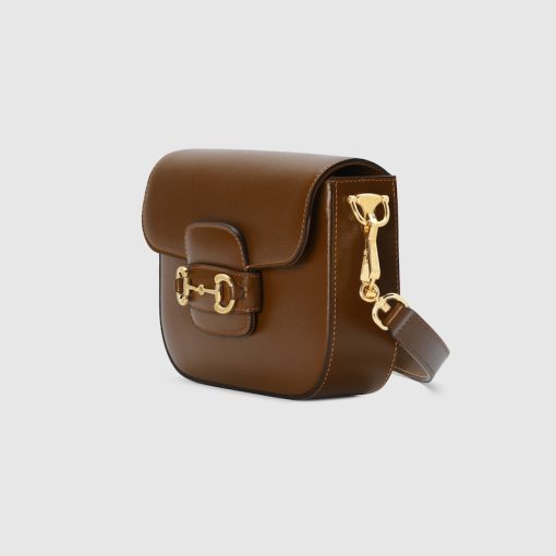 GUCCI HORSEBIT 1955 MINI BROWN BAG