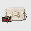 GUCCI HORSEBIT1955 MINI WHITE BAG