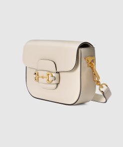 GUCCI HORSEBIT1955 MINI WHITE BAG