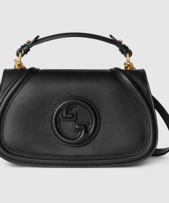 GUCCI BLONDIE BLACK SMALL TOP HANDLE BAG