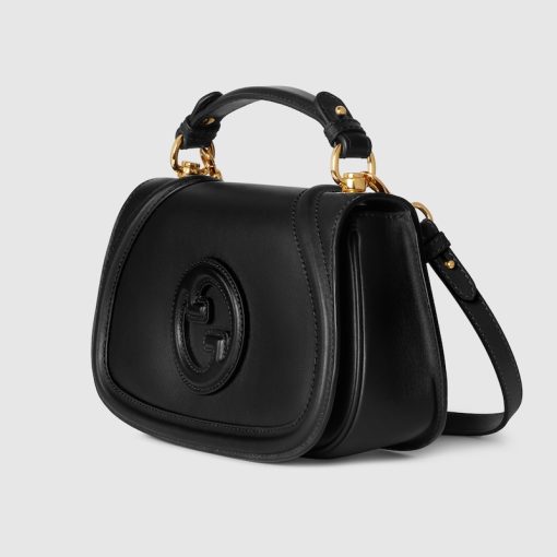 GUCCI BLONDIE BLACK SMALL TOP HANDLE BAG