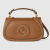 GUCCI BLONDIE SMALL BROWN TOP HANDLE BAG