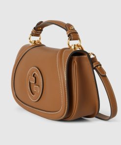 GUCCI BLONDIE SMALL BROWN TOP HANDLE BAG