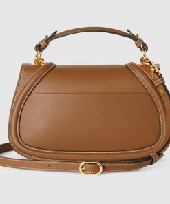 GUCCI BLONDIE SMALL BROWN TOP HANDLE BAG