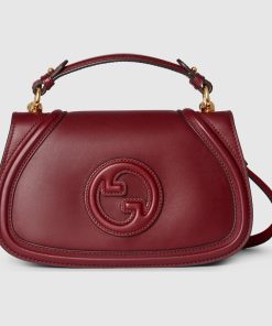 GUCCI BLONDIE SMALL ROSSO TOP HANDLE BAG