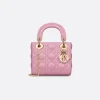 Dior Mini Lady Bag Hydrangea Pink Cannage