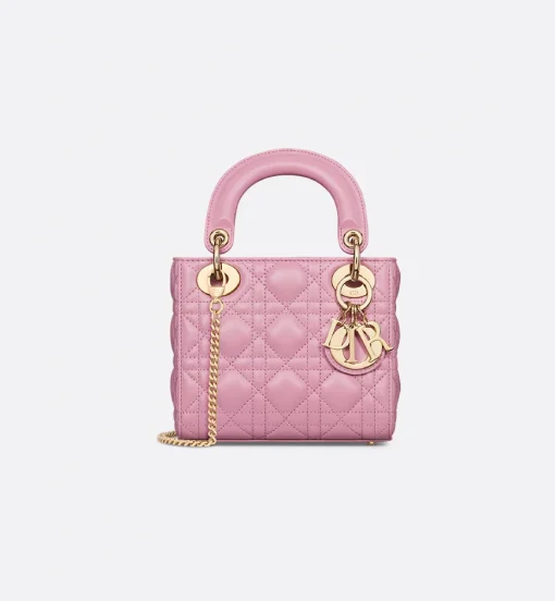 Dior Mini Lady Bag Hydrangea Pink Cannage