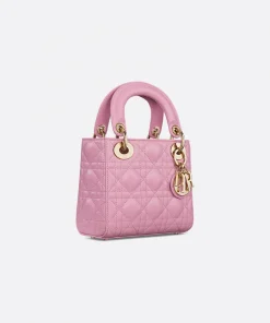 Dior Mini Lady Bag Hydrangea Pink Cannage