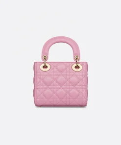 Dior Mini Lady Bag Hydrangea Pink Cannage