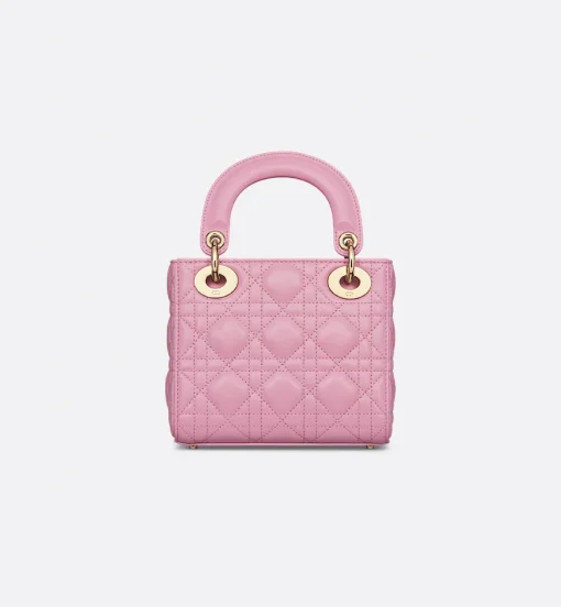 Dior Mini Lady Bag Hydrangea Pink Cannage