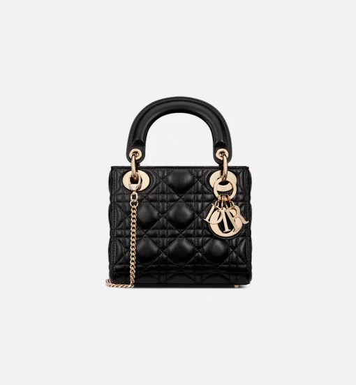 Dior Mini Lady Bag Black Cannage Lambskin