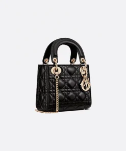 Dior Mini Lady Bag Black Cannage Lambskin