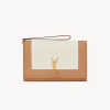 YSL CASSANDRE FLAP POUCH IN LAMBSKIN bROWN GOLD