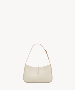 YSL LE 5 À 7 IN SMOOTH WHITE LEATHER