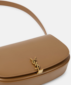 YSL Voltaire Mini leather Brown bag