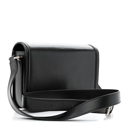 YSL Box Calfskin Medium Solferino Black