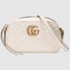 GUCCI GG MARMONT SMALL WHITE BAG