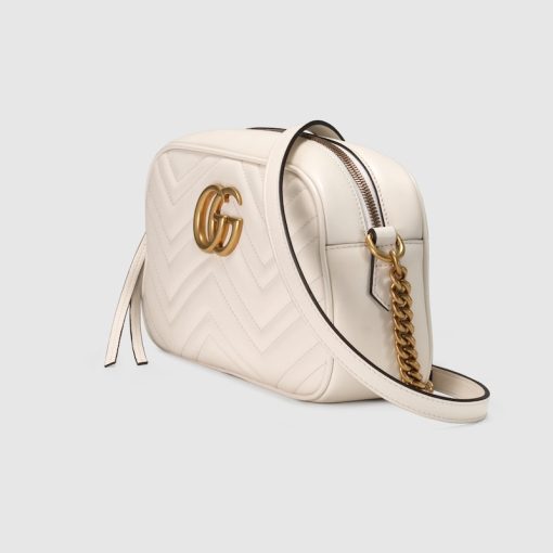 GUCCI GG MARMONT SMALL WHITE BAG