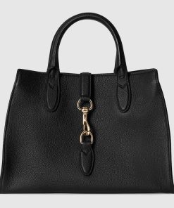 GUCCI MEDIUM TOTE BAG WITH HOOK CLOSURE