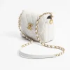 CHANEL MINI FLAP BAG SHINY WHITE