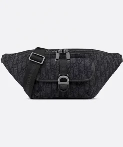 Dior Belt Bag Black Oblique Jacquard