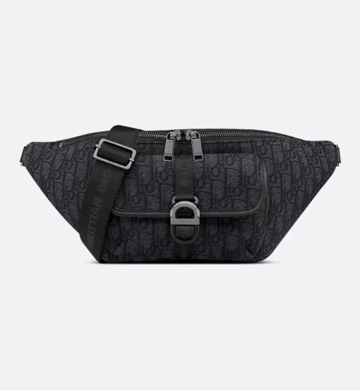 Dior Belt Bag Black Oblique Jacquard