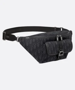 Dior Belt Bag Black Oblique Jacquard