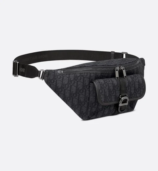 Dior Belt Bag Black Oblique Jacquard