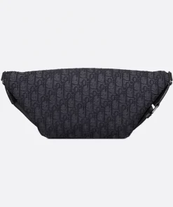 Dior Belt Bag Black Oblique Jacquard