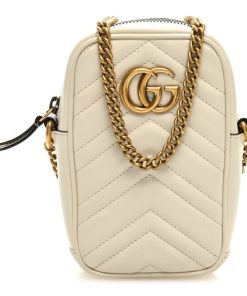 GUCCI GG MARMONT VERTICAL PHONE MINI BAG