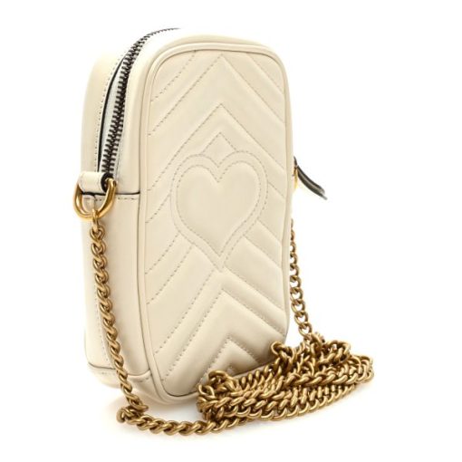 GUCCI GG MARMONT VERTICAL PHONE MINI BAG