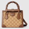 Gucci Diana Small Tote Brown Bag